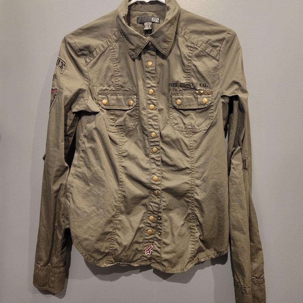Fox racing Jean button up
